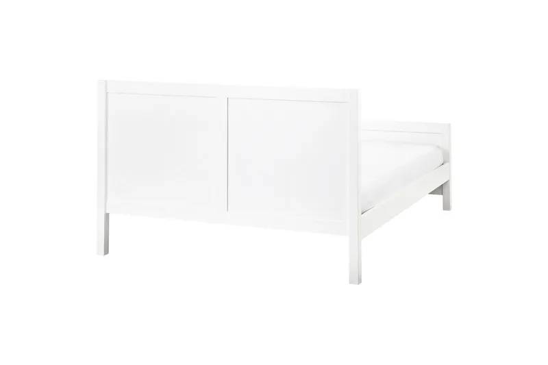 Sänky sälepohjalla Champagnat - Valkoinen, 140x200 cm - Huonekalut - Sänky - Sänkykehikot & sängynrungot