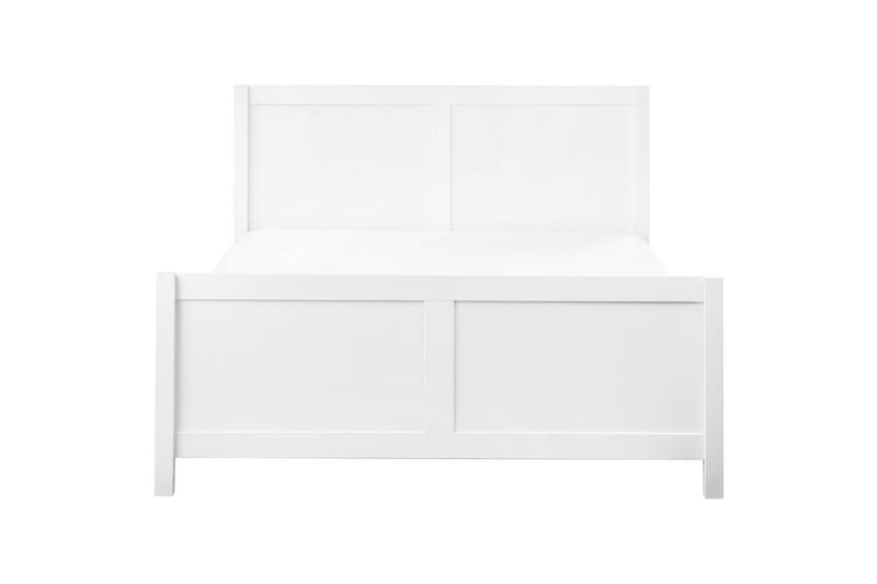 Sänky sälepohjalla Champagnat - Valkoinen, 140x200 cm - Huonekalut - Sänky - Sänkykehikot & sängynrungot