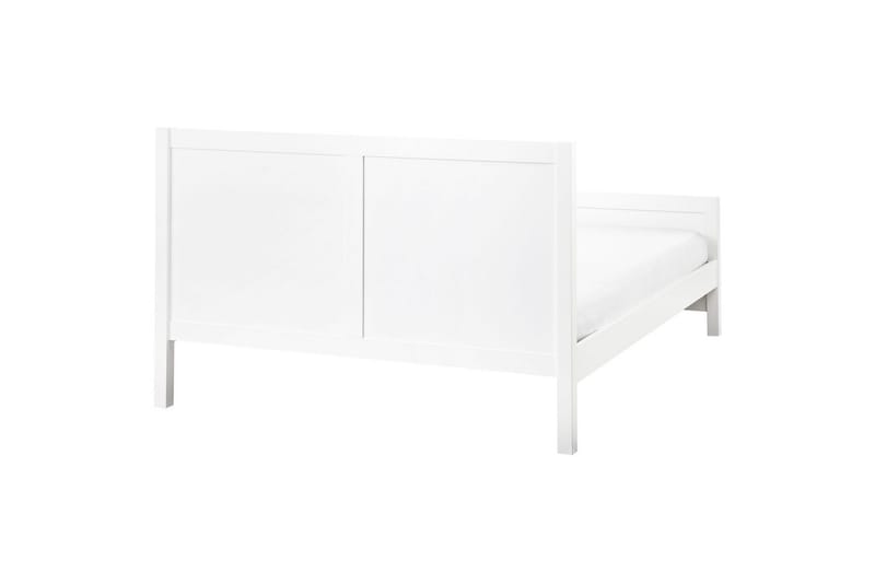 Sänky sälepohjalla Champagnat - Valkoinen, 140x200 cm - Huonekalut - Sänky - Sänkykehikot & sängynrungot