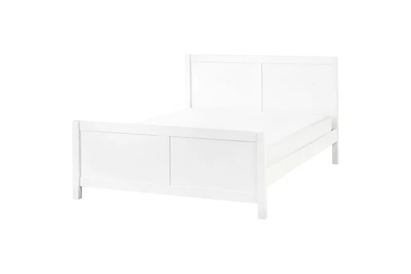 Sänky sälepohjalla Champagnat - Valkoinen, 140x200 cm - Huonekalut - Sänky - Sänkykehikot & sängynrungot