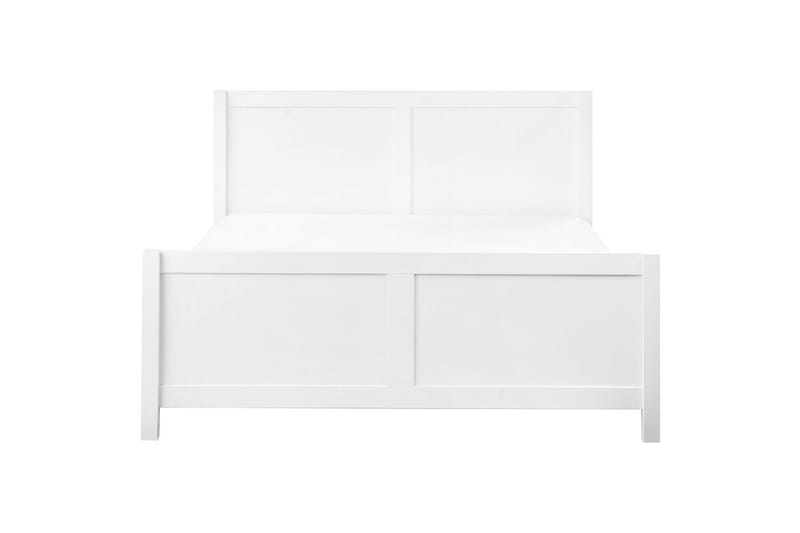 Sänky sälepohjalla Champagnat - Valkoinen, 160x200 cm - Huonekalut - Sänky - Sänkykehikot & sängynrungot