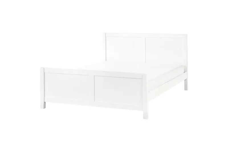 Sänky sälepohjalla Champagnat, Valkoinen, 160x200 cm