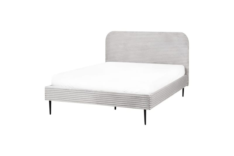 Sänky sälepohjalla Flayat - Harmaa, Musta, Harmaa, musta, 140x200 cm - Huonekalut - Sänky - Sänkykehikot & sängynrungot