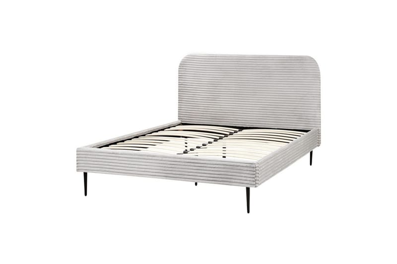 Sänky sälepohjalla Flayat - Harmaa, Musta, Harmaa, musta, 140x200 cm - Huonekalut - Sänky - Sänkykehikot & sängynrungot