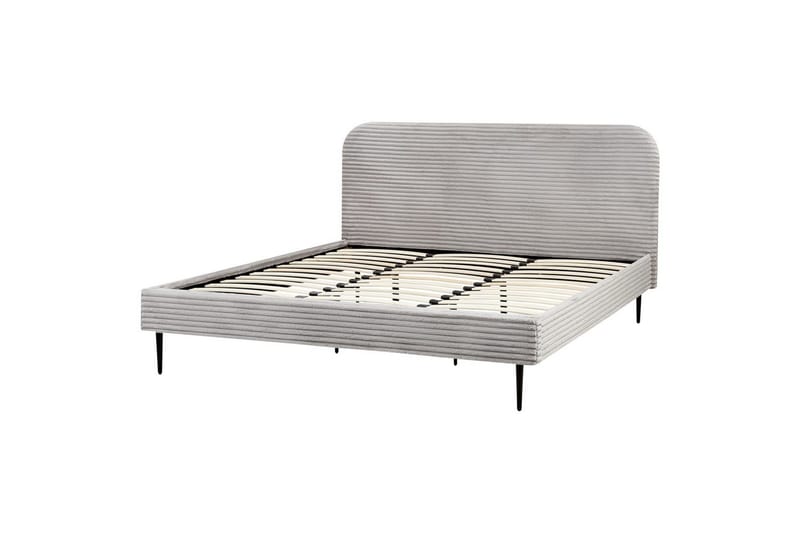 Sänky sälepohjalla Flayat - Harmaa, Musta, Harmaa, musta, 180x200 cm - Huonekalut - Sänky - Sänkykehikot & sängynrungot