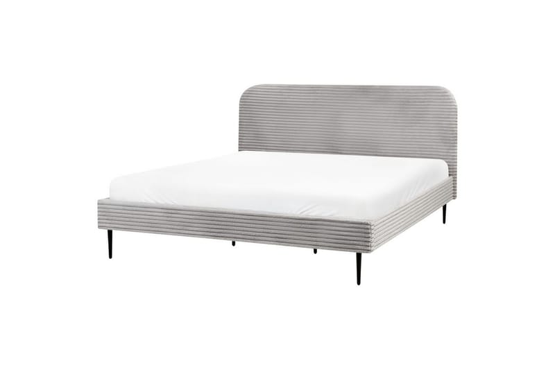 Sänky sälepohjalla Flayat - Harmaa, Musta, Harmaa, musta, 180x200 cm - Huonekalut - Sänky - Sänkykehikot & sängynrungot