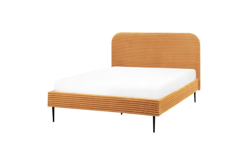 Sänky sälepohjalla Flayat - Oranssi, musta, 140x200 cm - Huonekalut - Sänky - Sänkykehikot & sängynrungot