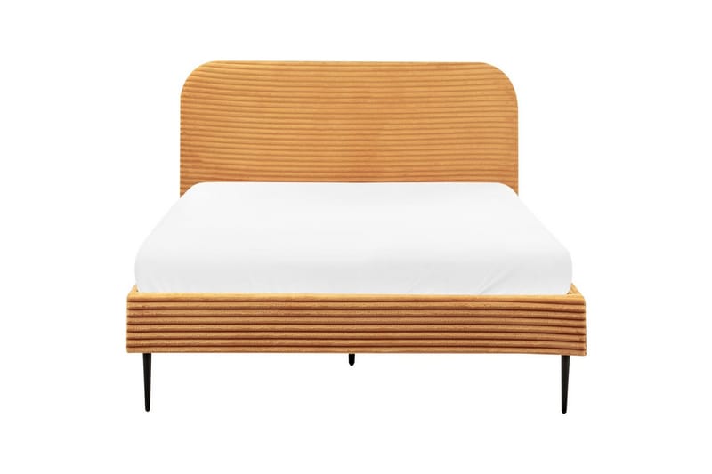 Sänky sälepohjalla Flayat - Oranssi, musta, 140x200 cm - Huonekalut - Sänky - Sänkykehikot & sängynrungot