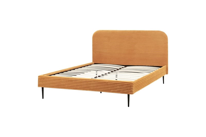 Sänky sälepohjalla Flayat, Oranssi, musta, 160x200 cm