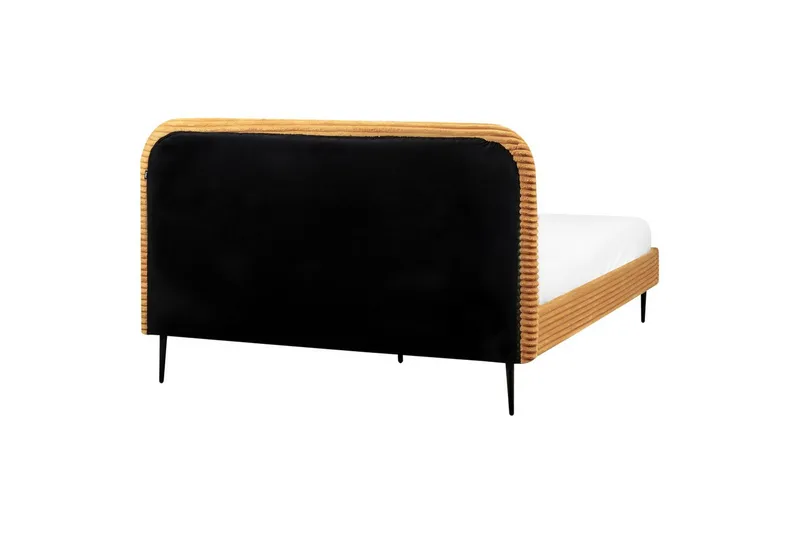 Sänky sälepohjalla Flayat - Oranssi, musta, 160x200 cm - Huonekalut - Sänky - Sänkykehikot & sängynrungot