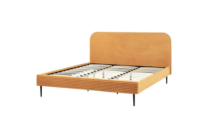 Sänky sälepohjalla Flayat - Oranssi, musta, 180x200 cm - Huonekalut - Sänky - Sänkykehikot & sängynrungot