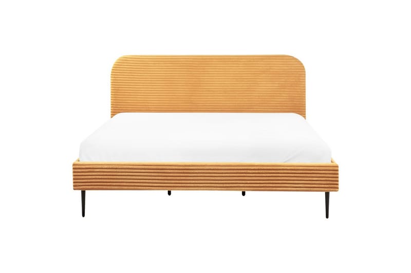 Sänky sälepohjalla Flayat - Oranssi, musta, 180x200 cm - Huonekalut - Sänky - Sänkykehikot & sängynrungot