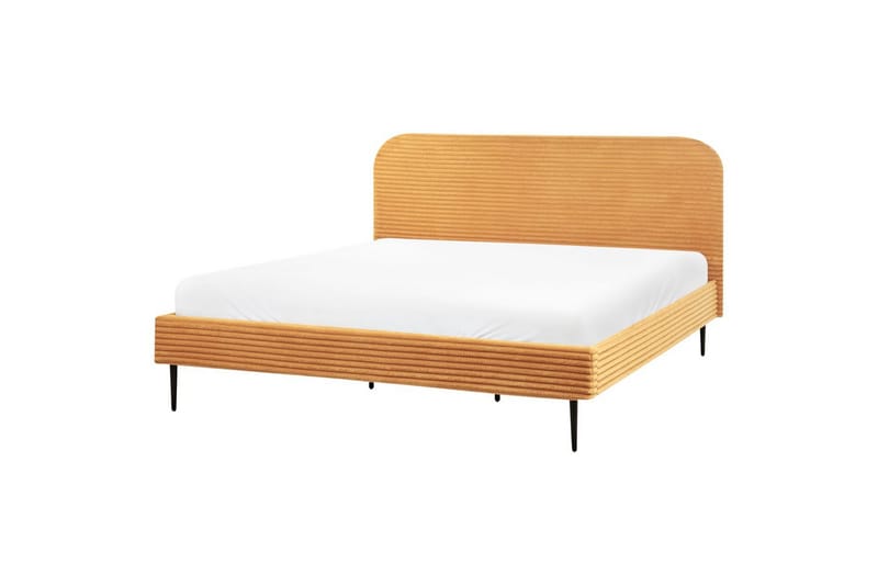 Sänky sälepohjalla Flayat - Oranssi, musta, 180x200 cm - Huonekalut - Sänky - Sänkykehikot & sängynrungot