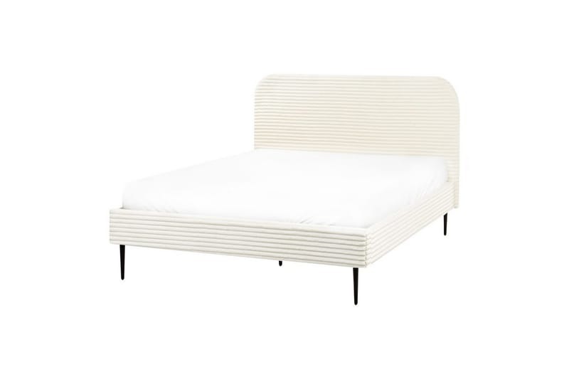 Sänky sälepohjalla Flayat - Valkoinen, Musta, 140x200 cm - Huonekalut - Sänky - Sänkykehikot & sängynrungot