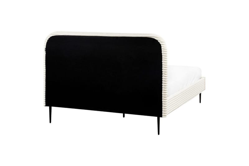 Sänky sälepohjalla Flayat - Valkoinen, Musta, 140x200 cm - Huonekalut - Sänky - Sänkykehikot & sängynrungot