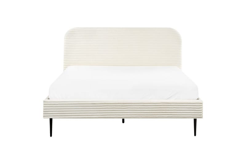 Sänky sälepohjalla Flayat - Valkoinen, Musta, 160x200 cm - Huonekalut - Sänky - Sänkykehikot & sängynrungot