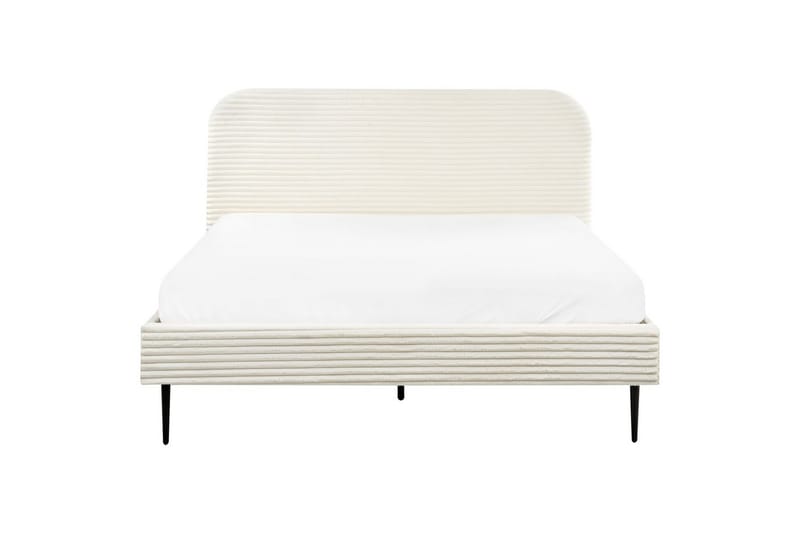 Sänky sälepohjalla Flayat - Valkoinen, Musta, 160x200 cm - Huonekalut - Sänky - Sänkykehikot & sängynrungot