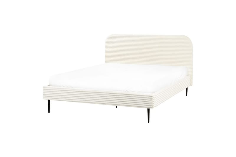 Sänky sälepohjalla Flayat - Valkoinen, Musta, 160x200 cm - Huonekalut - Sänky - Sänkykehikot & sängynrungot