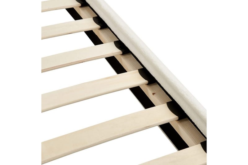 Sänky sälepohjalla Flayat - Valkoinen, Musta, 180x200 cm - Huonekalut - Sänky - Sänkykehikot & sängynrungot