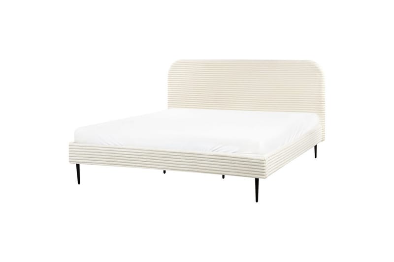 Sänky sälepohjalla Flayat - Valkoinen, Musta, 180x200 cm - Huonekalut - Sänky - Sänkykehikot & sängynrungot