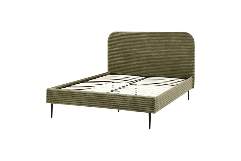 Sänky sälepohjalla Flayat, Vihreä, musta, 140x200 cm