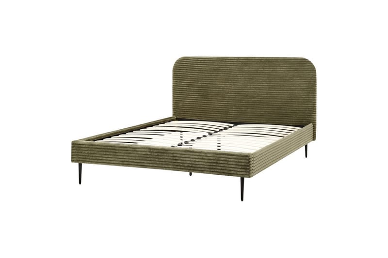 Sänky sälepohjalla Flayat - Vihreä, musta, 160x200 cm - Huonekalut - Sänky - Sänkykehikot & sängynrungot