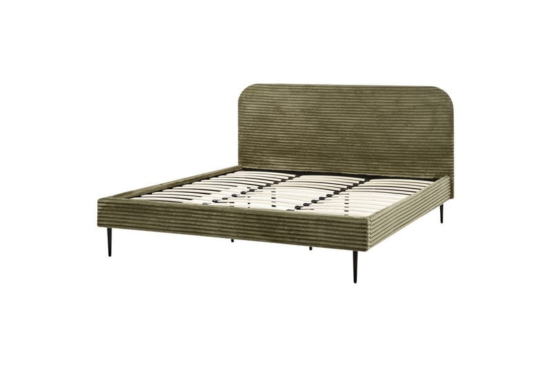 Sänky sälepohjalla Flayat, Vihreä, musta, 180x200 cm