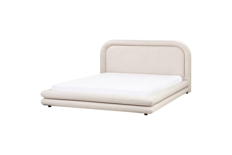 Sänky sälepohjalla Lavardens - Vaaleanbeige, musta, 180x200 cm - Huonekalut - Sänky - Sänkykehikot & sängynrungot