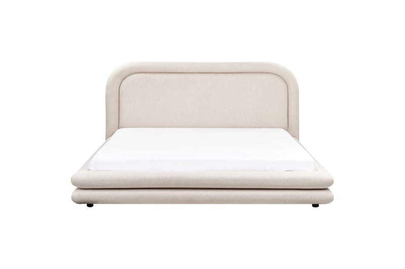 Sänky sälepohjalla Lavardens - Vaaleanbeige, musta, 180x200 cm - Huonekalut - Sänky - Sänkykehikot & sängynrungot