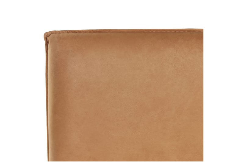 Sänky sälepohjalla Limanton - Ruskea, vaalea puu, musta/Keinonahka, Ruskea, vaalea puu, musta/tekonahka, 140x200 cm - Huonekalut - Sänky - Sänkykehikot & sängynrungot