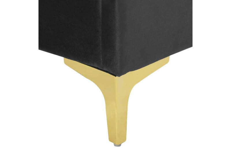 Sänky sälepohjalla Limoux - Musta, 140x200 cm - Huonekalut - Sänky - Sänkykehikot & sängynrungot