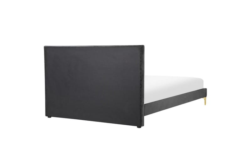 Sänky sälepohjalla Limoux - Musta, 140x200 cm - Huonekalut - Sänky - Sänkykehikot & sängynrungot