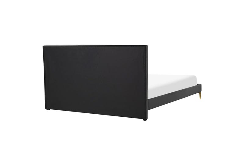 Sänky sälepohjalla Limoux - Musta, 160x200 cm - Huonekalut - Sänky - Sänkykehikot & sängynrungot