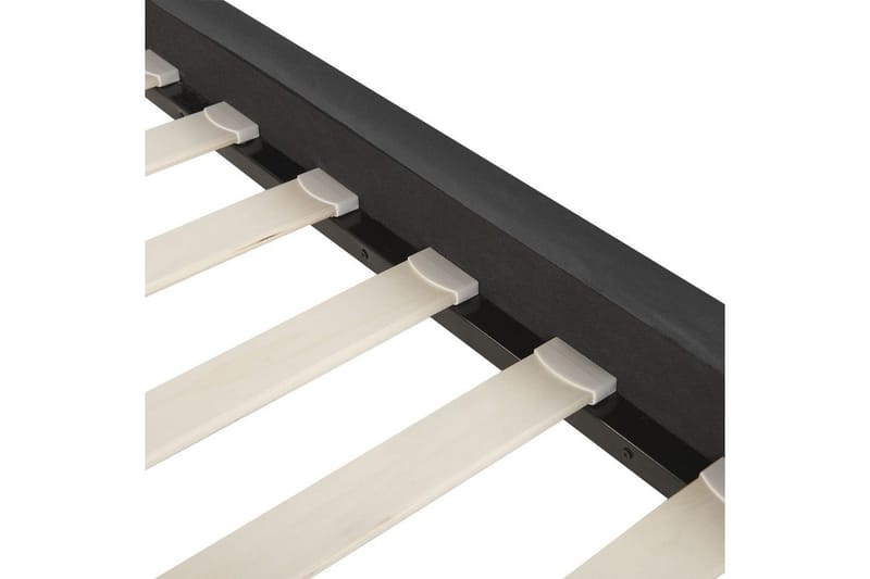 Sänky sälepohjalla Limoux - Musta, 160x200 cm - Huonekalut - Sänky - Sänkykehikot & sängynrungot