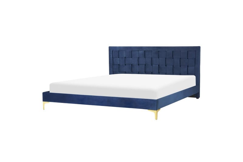 Sänky sälepohjalla Limoux - Sininen, 180x200 cm - Huonekalut - Sänky - Sänkykehikot & sängynrungot