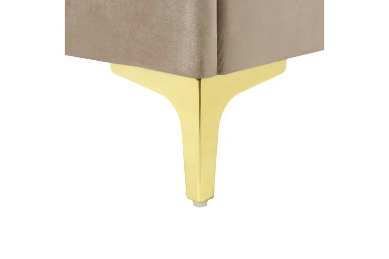 Sänky sälepohjalla Limoux - Taupe, 160x200 cm - Huonekalut - Sänky - Sänkykehikot & sängynrungot