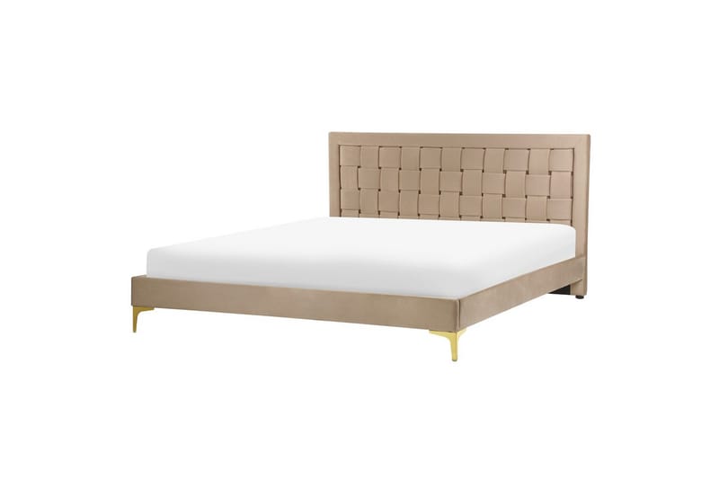 Sänky sälepohjalla Limoux - Taupe, 160x200 cm - Huonekalut - Sänky - Sänkykehikot & sängynrungot