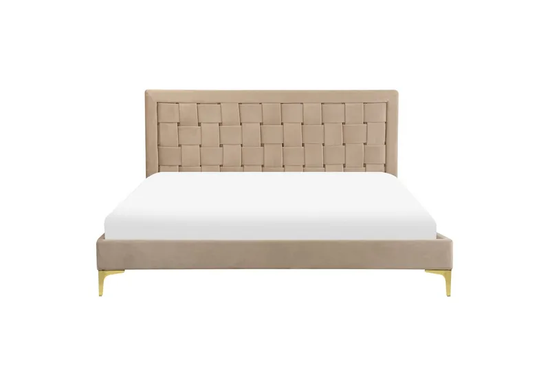 Sänky sälepohjalla Limoux - Taupe, 160x200 cm - Huonekalut - Sänky - Sänkykehikot & sängynrungot