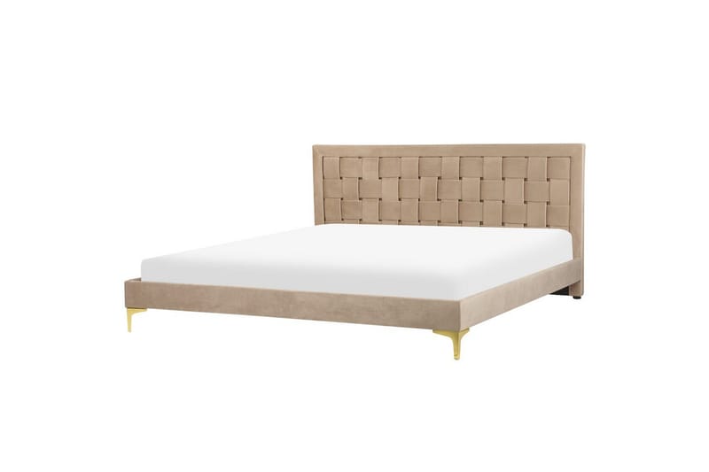 Sänky sälepohjalla Limoux - Taupe, 180x200 cm - Huonekalut - Sänky - Sänkykehikot & sängynrungot