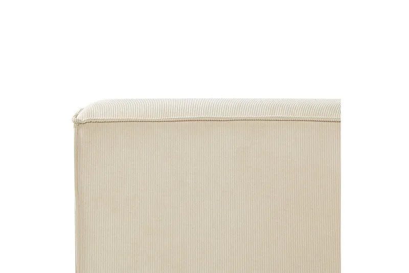 Sänky sälepohjalla Linards - Beige/manchesterkangas, Beige/Manchesterkangas, 160x200 cm - Huonekalut - Sänky - Sänkykehikot & sängynrungot