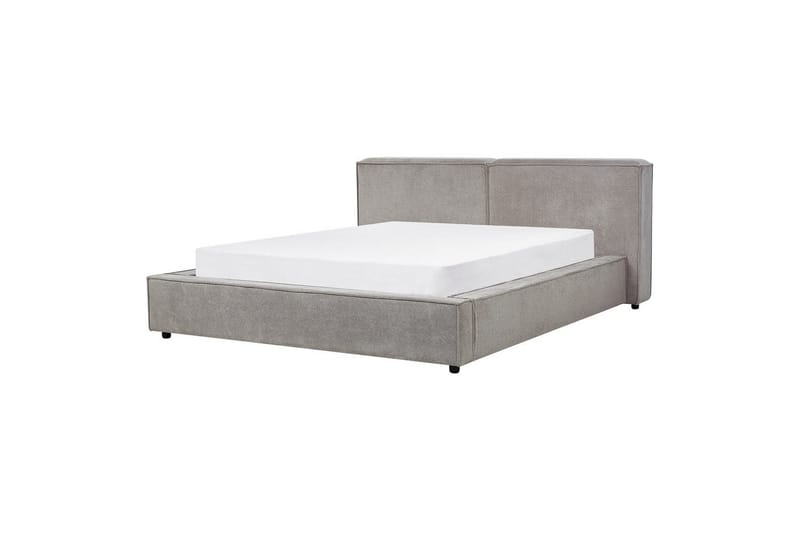 Sänky sälepohjalla Linards, Harmaa/Polyesteri, 160x200 cm