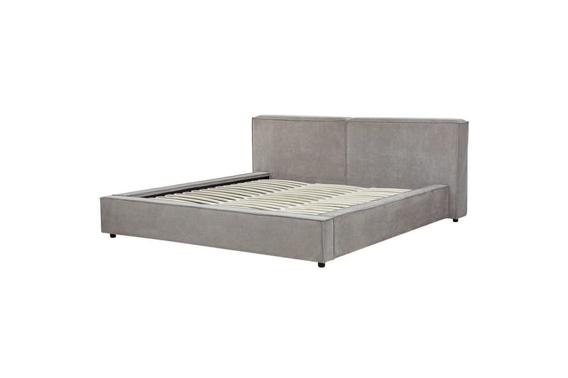 Sänky sälepohjalla Linards - Harmaa/Polyesteri, 180x200 cm - Huonekalut - Sänky - Sänkykehikot & sängynrungot