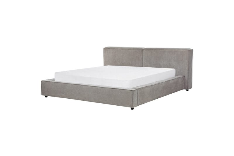 Sänky sälepohjalla Linards - Harmaa/Polyesteri, 180x200 cm - Huonekalut - Sänky - Sänkykehikot & sängynrungot
