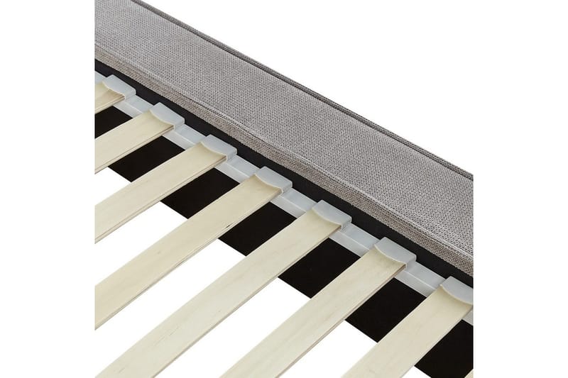 Sänky sälepohjalla Linards - Harmaa/Polyesteri, 180x200 cm - Huonekalut - Sänky - Sänkykehikot & sängynrungot