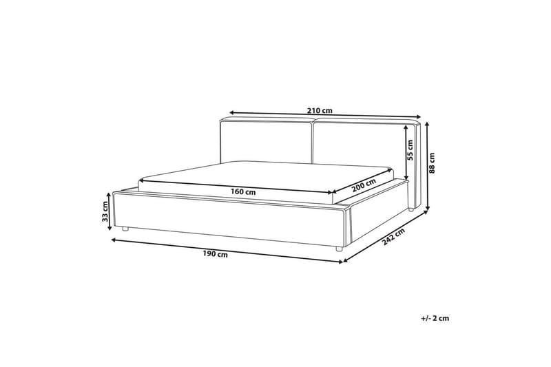 Sänky sälepohjalla Linards - Vihreä/Bouclé, 160x200 cm - Huonekalut - Sänky - Sänkykehikot & sängynrungot