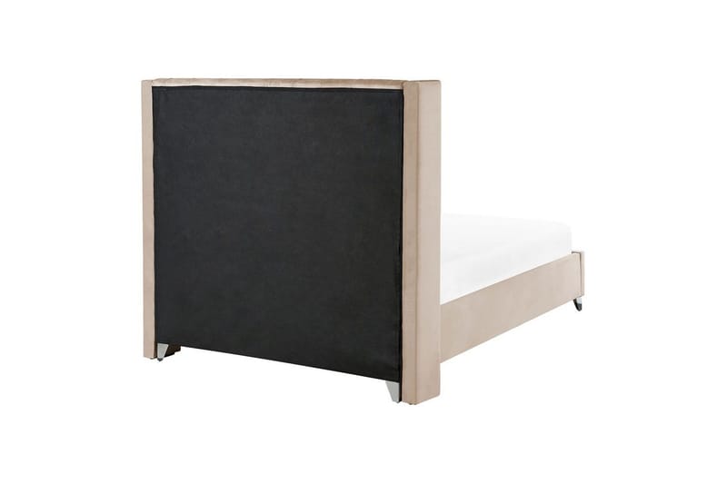 Sänky sälepohjalla Lubbon - Beige, Hopea, Beige, hopea, 140x200 cm - Huonekalut - Sänky - Sänkykehikot & sängynrungot