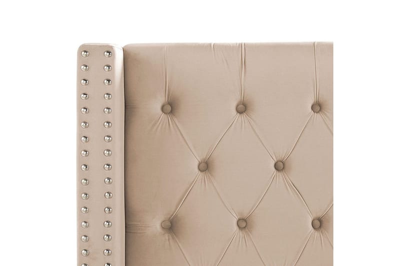 Sänky sälepohjalla Lubbon - Beige, Hopea, Beige, hopea, 140x200 cm - Huonekalut - Sänky - Sänkykehikot & sängynrungot