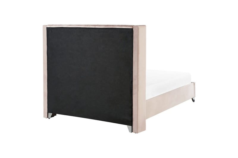 Sänky sälepohjalla Lubbon - Vaaleanpunainen, Hopea, Vaaleanpunainen, hopea, Rosa, Hopea, 160x200 cm - Huonekalut - Sänky - Sänkykehikot & sängynrungot