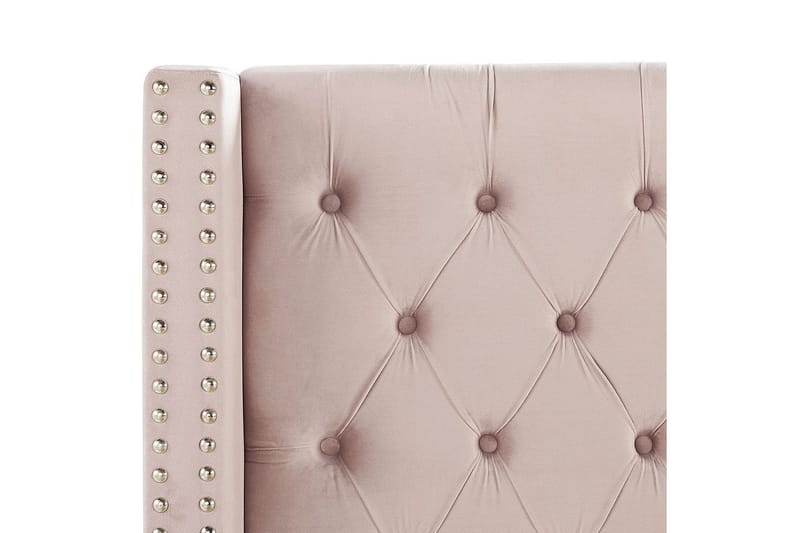 Sänky sälepohjalla Lubbon - Vaaleanpunainen, Hopea, Vaaleanpunainen, hopea, Rosa, Hopea, 160x200 cm - Huonekalut - Sänky - Sänkykehikot & sängynrungot