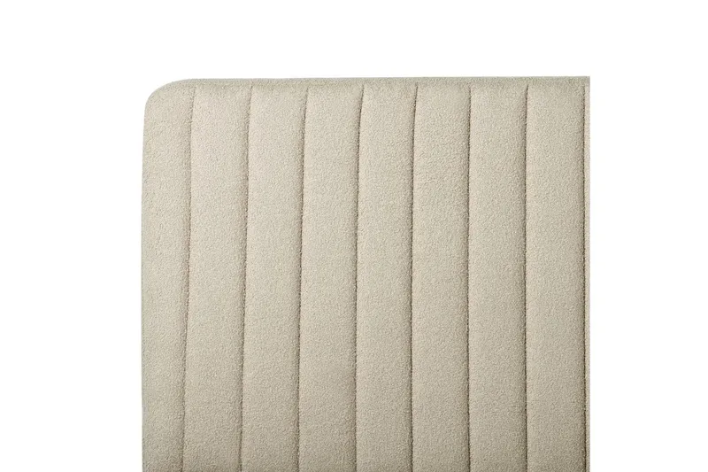 Sänky sälepohjalla Lunan - Beige, musta/Bouclé, 140x200 cm - Huonekalut - Sänky - Sänkykehikot & sängynrungot